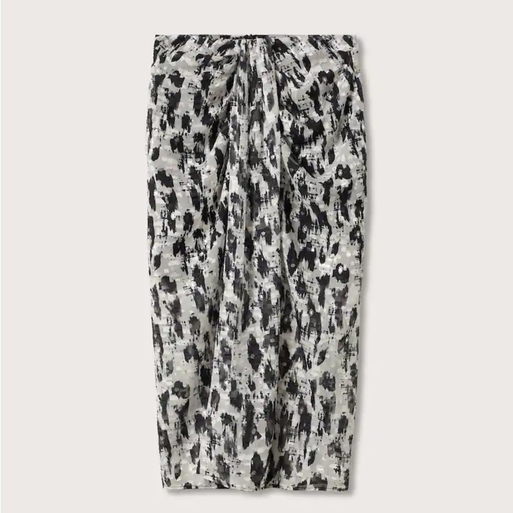 MANGO Printed MIDI Skirt. NWT